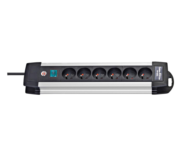 BRENNENSTUHL Premium-Alu-Line - 6 gniazd, 3m 1391004016 - 697124 - zdjęcie